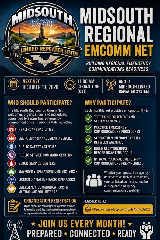 Mid-South Regional EmComm Net flyer